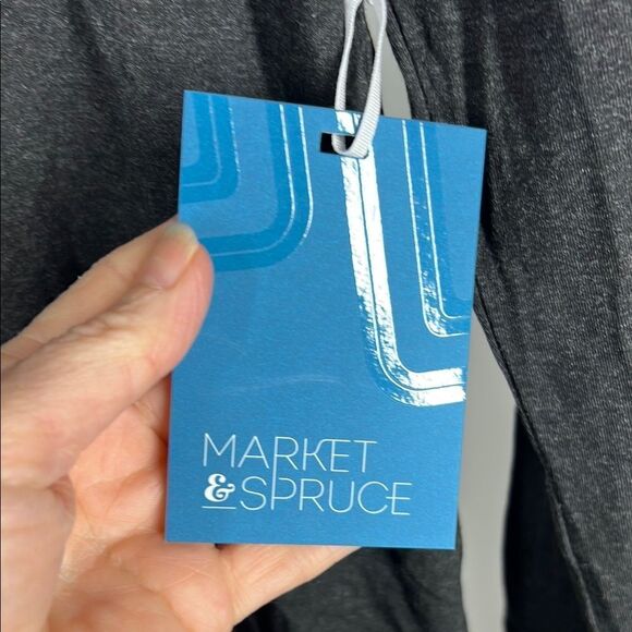 Market & Spruce Chic Gray Turtleneck Top - Picture 4 of 5